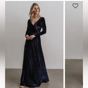 Baltic Born Esmerelda - Navy Velvet Dress